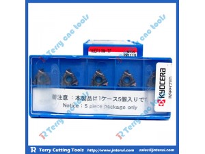 Place of Origin: Japan 
Brand Name: Kyocera 
Model Number: All model 
Material: Hard Alloy 
Usage: Thread Turning Tool 
Hardness: 60-350 
Coating: PVD/CVD 
Model: 16ER11W-TF PR1115
Grade: PR1115
Price: More competitive 
Delivery: Within 3-5 days