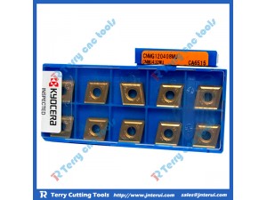 Place of Origin: Japan 
Brand Name: Kyocera 
Model Number: All model 
Material: Hard Alloy 
Usage: Thread Turning Tool 
Hardness: 60-350 
Coating: PVD/CVD 
Model: CNMG120408MU CA6515
Grade: CA6515
Price: More competitive 
Delivery: Within 3-5 da