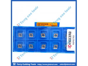 Place of Origin: Japan 
Brand Name: Kyocera 
Model Number: All model 
Material: Hard Alloy 
Usage: Thread Turning Tool 
Hardness: 60-350 
Coating: PVD/CVD 
Model: CCMT060204 HQ CA5525 
Grade: CA5525 
Price: More competitive 
Delivery: Within 3-5