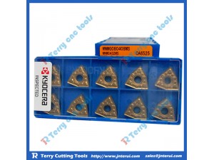 Place of Origin: Japan 
Brand Name: Kyocera 
Model Number: All model 
Material: Hard Alloy 
Usage: Thread Turning Tool 
Hardness: 60-350 
Coating: PVD/CVD 
Model: WNMG080404MS CA6525 
Grade: CA6525 
Price: More competitive 
Delivery: Within 3-5 