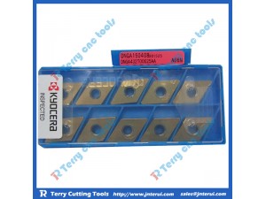Place of Origin: Japan 
Brand Name: Kyocera 
Model Number: All model 
Material: Hard Alloy 
Usage: Thread Turning Tool 
Hardness: 60-350 
Coating: PVD/CVD 
Model: DNGA150408 A66N 
Grade: A66N 
Price: More competitive 
Delivery: Within 3-5 days 
