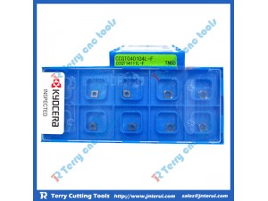 Place of Origin: Japan 
Brand Name: Kyocera 
Model Number: All model 
Material: Hard Alloy 
Usage: Thread Turning Tool 
Hardness: 60-350 
Coating: PVD/CVD 
Model: CCGT040104L-F TN60 
Grade: TN60 
Price: More competitive 
Delivery: Within 3-5 day